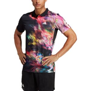 Adidas Mel Frl Short Sleeve Polo Negro S Hombre