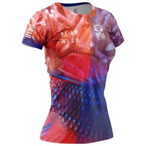 Otso Coral Short Sleeve T-shirt Multicolor S Mujer