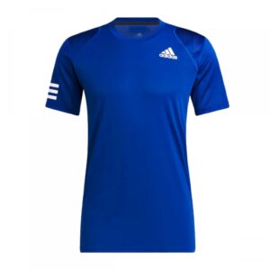 Adidas Club 3 Stripes Short Sleeve T-shirt Azul S Hombre
