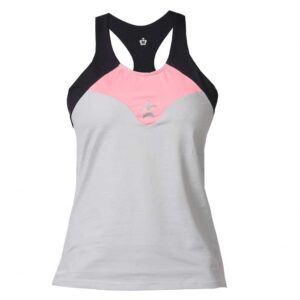 Black Crown Mm Sleeveless T-shirt Gris S Mujer