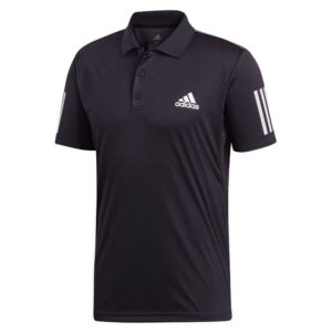 Adidas Club 3 Stripes Short Sleeve Polo Negro S Hombre