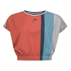 Head Racket Padel Crop Short Sleeve T-shirt Naranja S Mujer