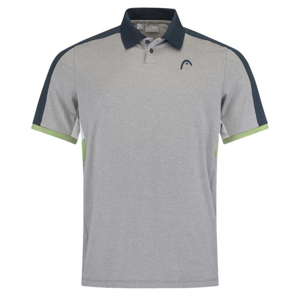 Head Racket Padel Tech Short Sleeve Polo Gris S Hombre