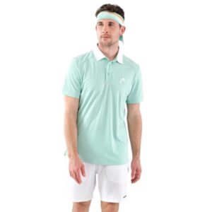 Head Racket Slice Short Sleeve Polo Verde L Hombre