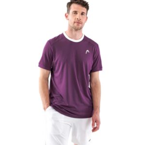 Head Racket Slice Short Sleeve T-shirt Lila L Hombre
