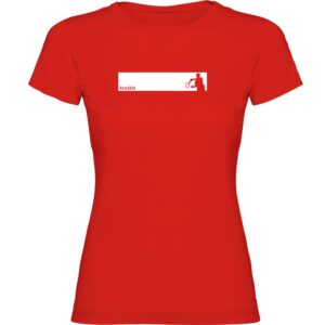 Kruskis Tennis Frame Short Sleeve T-shirt Rojo S Mujer