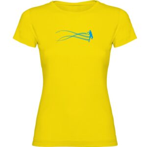 Kruskis Tennis Estella Short Sleeve T-shirt Amarillo XL Mujer