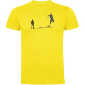 Kruskis Tennis Shadow Short Sleeve T-shirt Amarillo XL Hombre