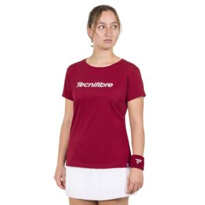 Tecnifibre Team Cotton Short Sleeve T-shirt Rojo XL Mujer