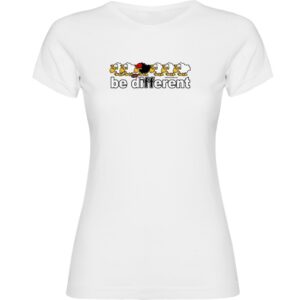 Kruskis Be Different Tennis Short Sleeve T-shirt Blanco M Mujer