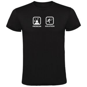 Kruskis Problem Solution Smash Short Sleeve T-shirt Negro L Hombre