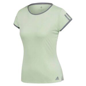 Adidas Club 3 Stripes Short Sleeve T-shirt Verde XS Mujer