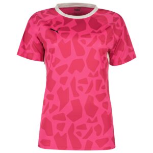 Puma Teamliga Graphic Short Sleeve T-shirt Rosa XS Mujer