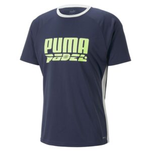 Puma Teamliga Logo Short Sleeve T-shirt Azul M Hombre