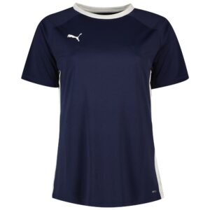 Puma Teamliga Short Sleeve T-shirt Azul L Mujer