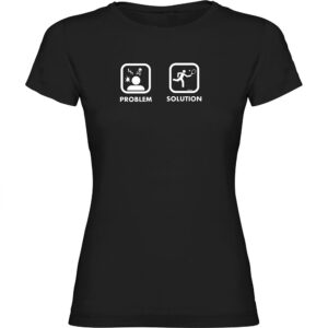 Kruskis Problem Solution Smash Short Sleeve T-shirt Negro L Mujer