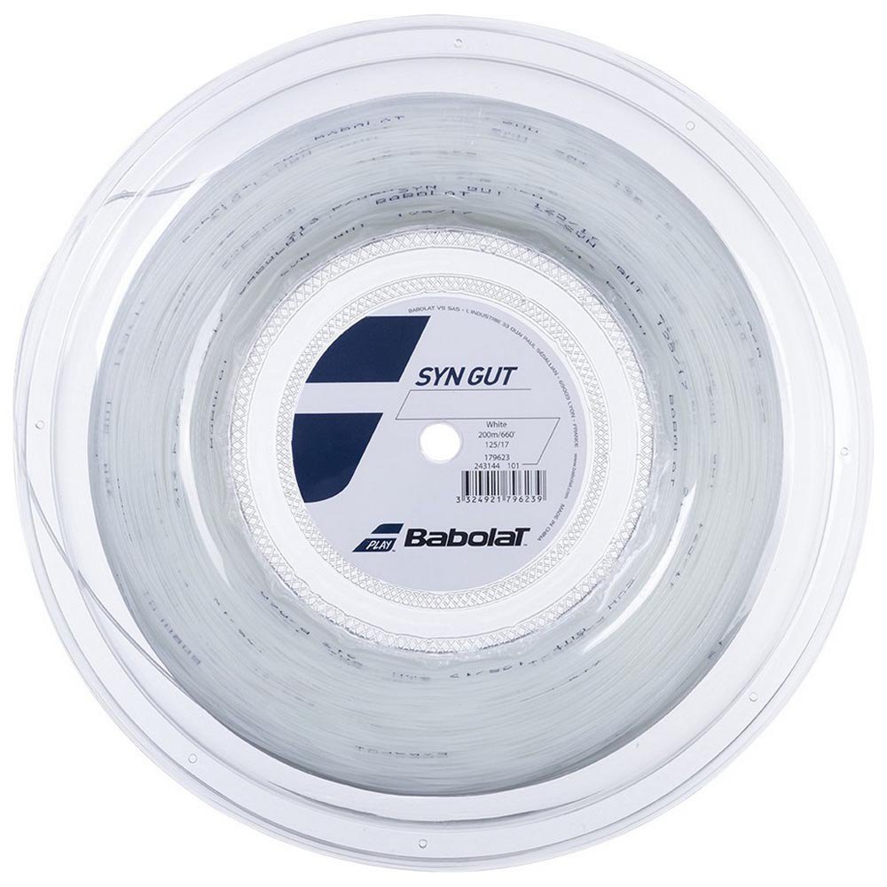 Babolat Synthetic Gut 200 M Tennis Reel String Blanco 1.25 mm