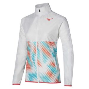 Mizuno Printed Jacket Blanco S Mujer
