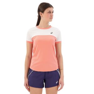 Asics Court Short Sleeve T-shirt Rosa L Mujer