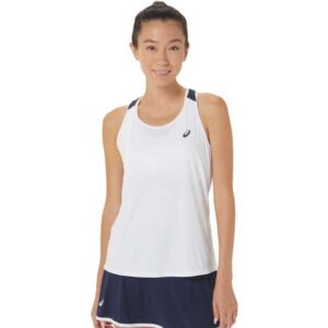 Asics Court Sleeveless T-shirt Blanco M Mujer