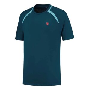 K-swiss Hypercourt Mesh Crew 2 Short Sleeve T-shirt Azul XL Hombre