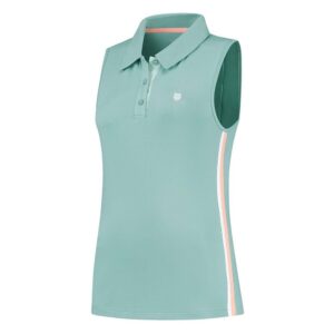 K-swiss Hypercourt Short Sleeve Polo Verde S Mujer
