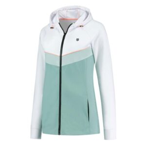 K-swiss Hypercourt Stretch Tracksuit Jacket Blanco,Azul L Mujer