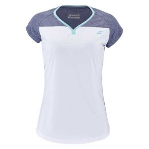 Babolat Play Cap Top Short Sleeve T-shirt Blanco L Mujer
