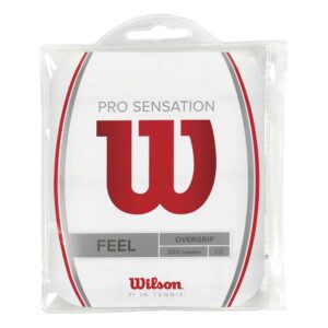 Wilson Pro Sensation Tennis Overgrip 12 Units Rojo,Blanco