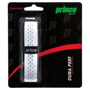 Prince Duraperf Squash Grip 12 Units Blanco