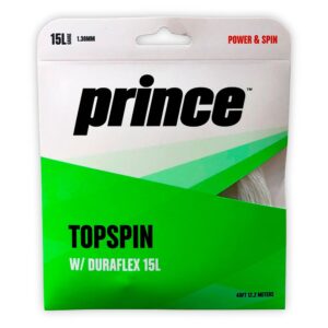 Prince Topspin Duraflex 12.2 M Tennis Single String 12 Units Transparente 1.38 mm