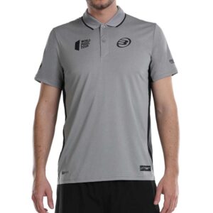 Bullpadel Loche Short Sleeve Polo Gris M Hombre