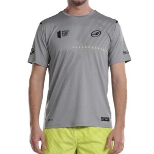 Bullpadel Logro Short Sleeve T-shirt Gris S Hombre