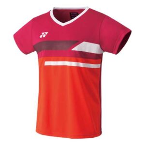 Yonex Team Short Sleeve Polo Rojo M Mujer
