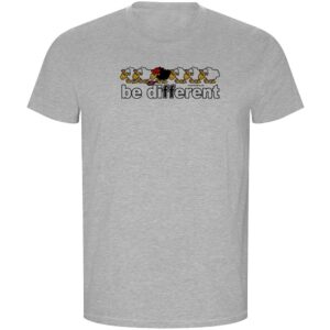 Kruskis Be Different Tennis Eco Short Sleeve T-shirt Gris L Hombre