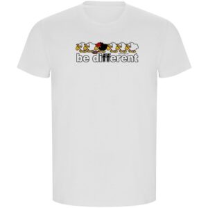 Kruskis Be Different Tennis Eco Short Sleeve T-shirt Blanco 2XL Hombre