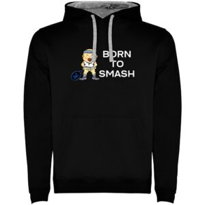 Kruskis Born To Smash Two-colour Hoodie Negro 3XL Hombre