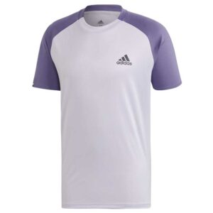 Adidas Badminton Club Colourblock Short Sleeve T-shirt Lila XL Hombre