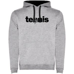 Kruskis Word Tennis Two-colour Hoodie Gris L Hombre