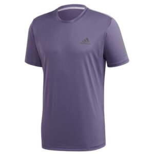 Adidas Badminton Club 3 Stripes Short Sleeve T-shirt Lila XL Hombre