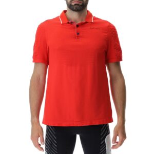 Uyn Padel Series Short Sleeve Polo Rojo XL Hombre