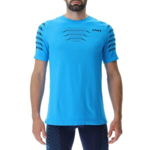Uyn Padel Series Short Sleeve T-shirt Azul M Hombre