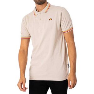 Ellesse Rooks Short Sleeve Polo Beige S Hombre
