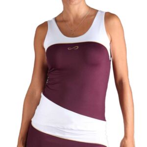 Endless Curve Sleeveless T-shirt Lila XS Mujer