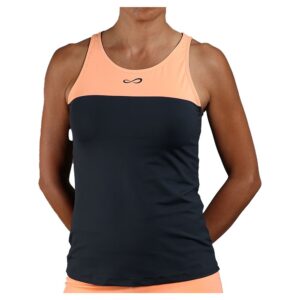 Endless Lace Sleeveless T-shirt Naranja,Negro XS Mujer