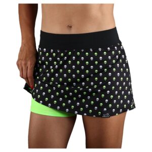 Endless Minimal Print Skirt Negro S Mujer