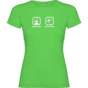 Kruskis Problem Solution Smash Short Sleeve T-shirt Verde 2XL Mujer
