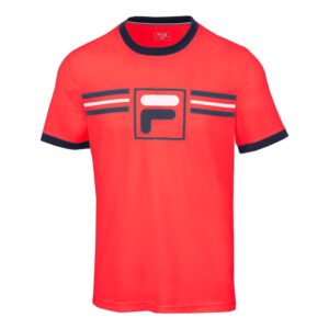 Fila Sport Oscar Short Sleeve T-shirt Rojo L Hombre