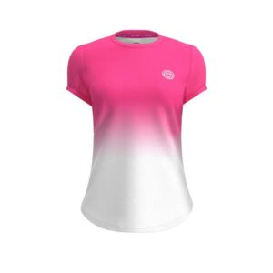 Bidi Badu Crew Gradiant Short Sleeve T-shirt Blanco,Rosa 8-9 Years Niño