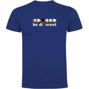 Kruskis Be Different Tennis Short Sleeve T-shirt Azul S Hombre